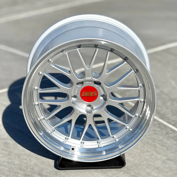 BBS LM Diamond Black / Brushed Silver Face + Polish Lip Forged Wheels (Set of 4)