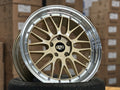 BBS LM Gold / Brushed Gold Face + Polish Lip Forged Wheels (Set of 4)