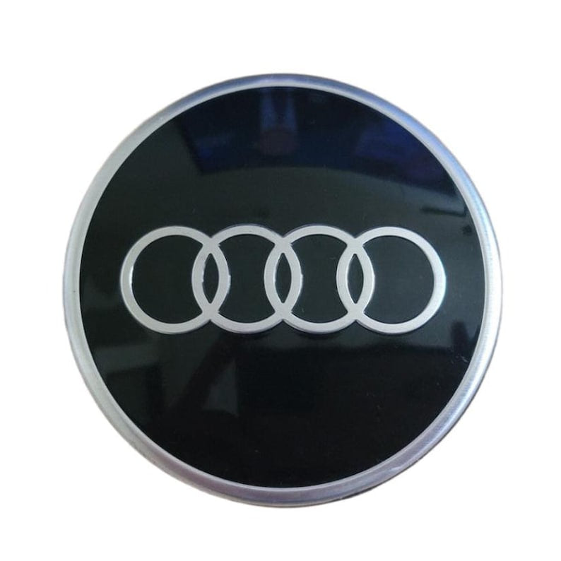 OEM Audi Floating Center Caps - Gloss Black