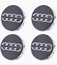 OEM Audi Floating Center Caps - Dark Grey