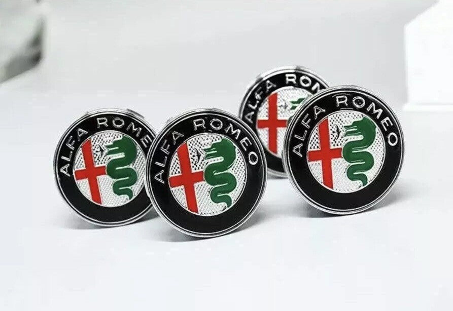 OEM Alfa Romeo Floating Center Caps - Original Style